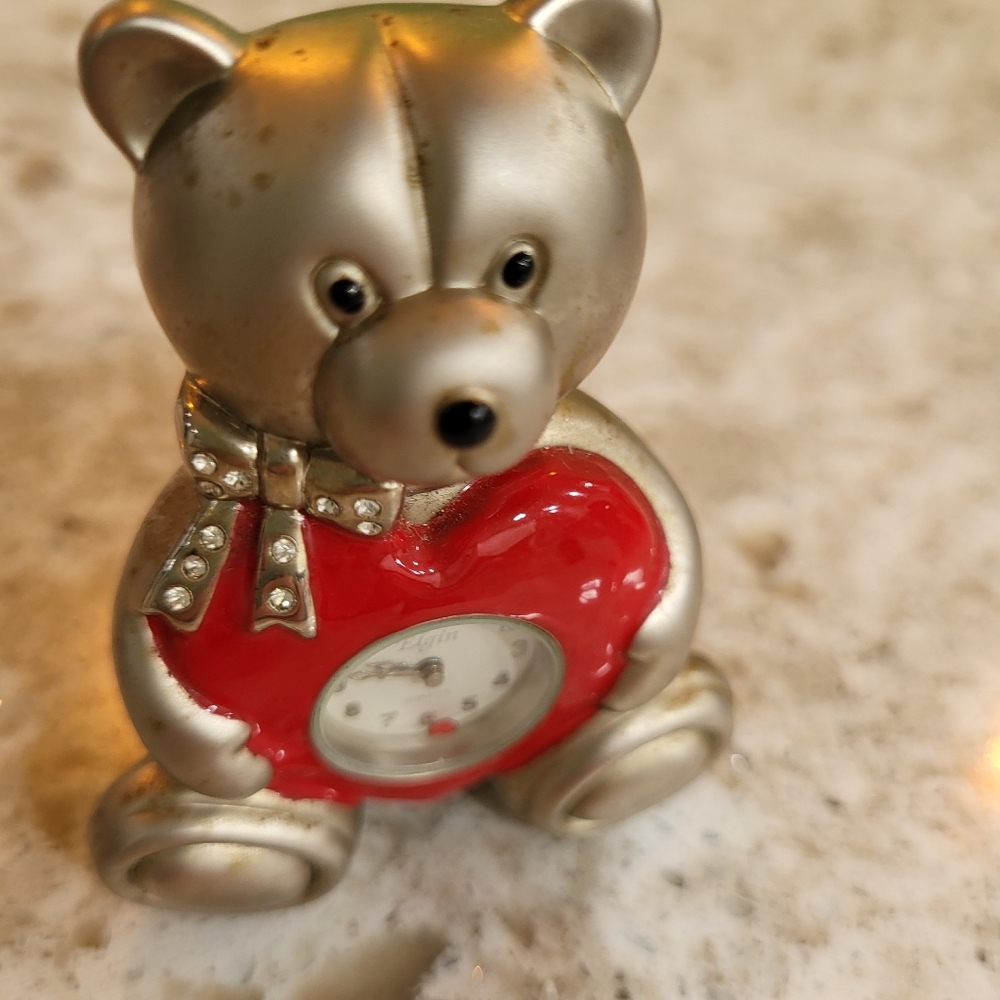 Elgin Collectible Bear Clock